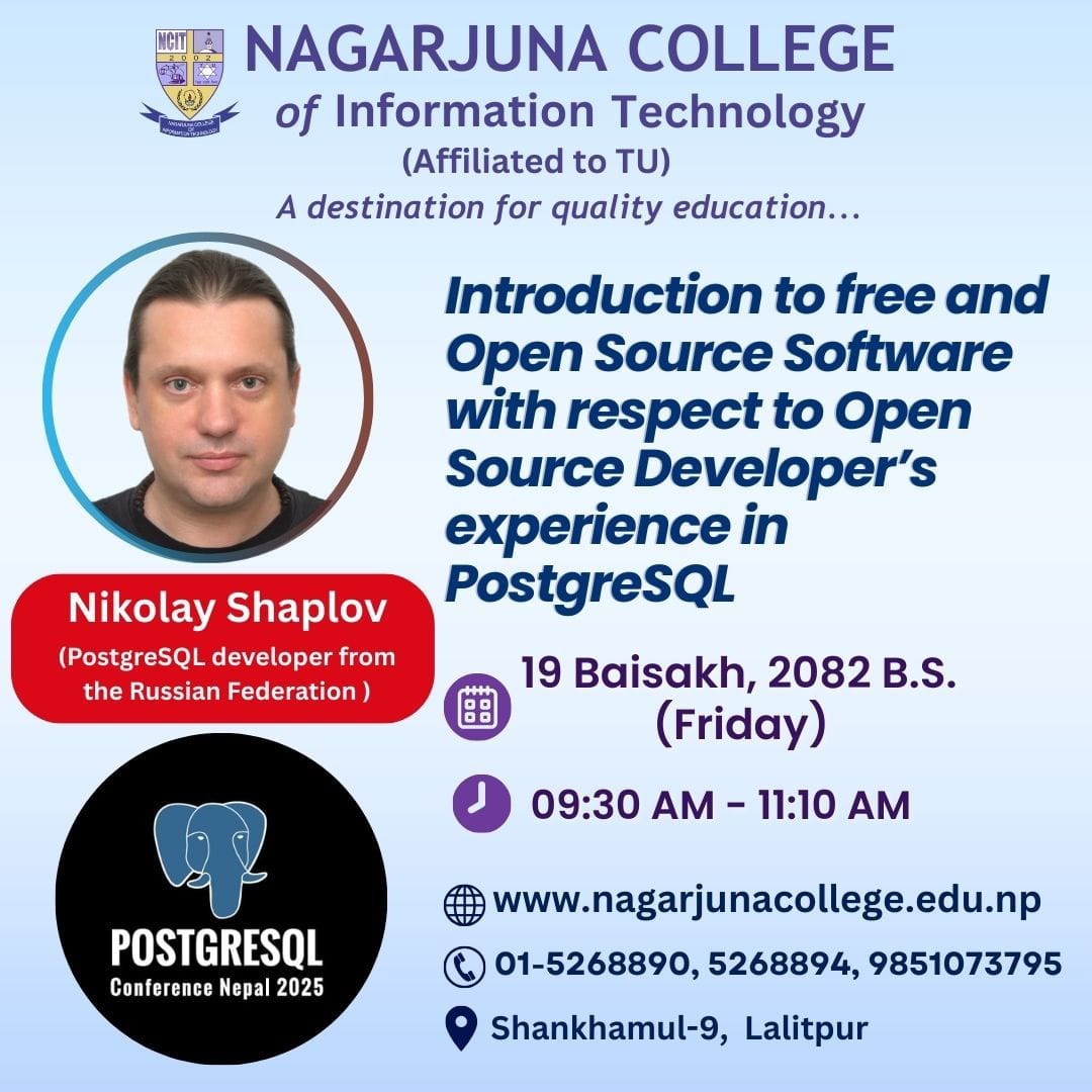 Introduction to free and open source software with respect to Open Source Developer's experience in PostgreSQL